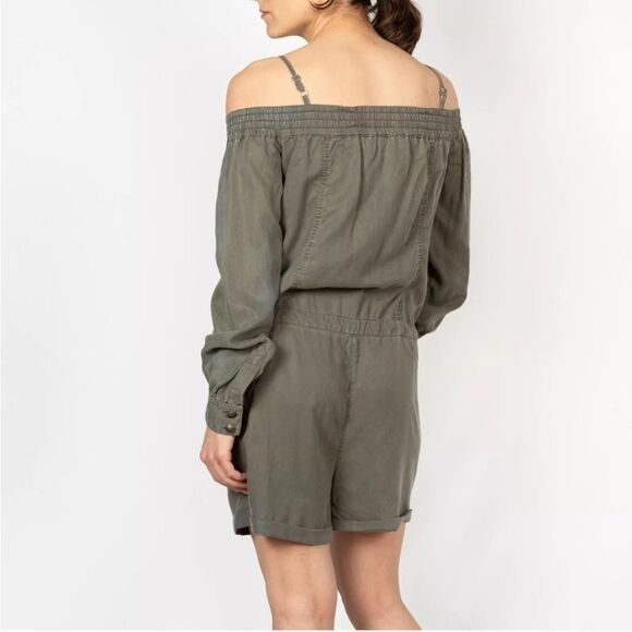 NWT The Kooples Lorie Pleated Jumpsuit In Green - Picture 5 of 7